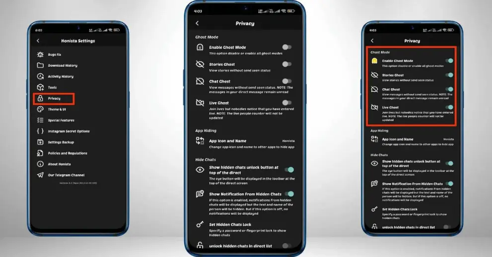 Advanced Settings of Honista Download Advanced Settings of Honista Download